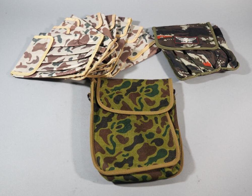Camo Pouches With Belt Loops, Various Styles, Qty 10