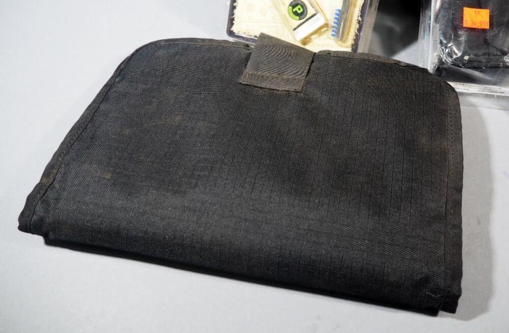 Range Bag With RedHead Ear Protection, Glasses, Snap Caps, Otis Firearm Lubricant, UpLula 9mm To 45 ACP Loader, And Pouches
