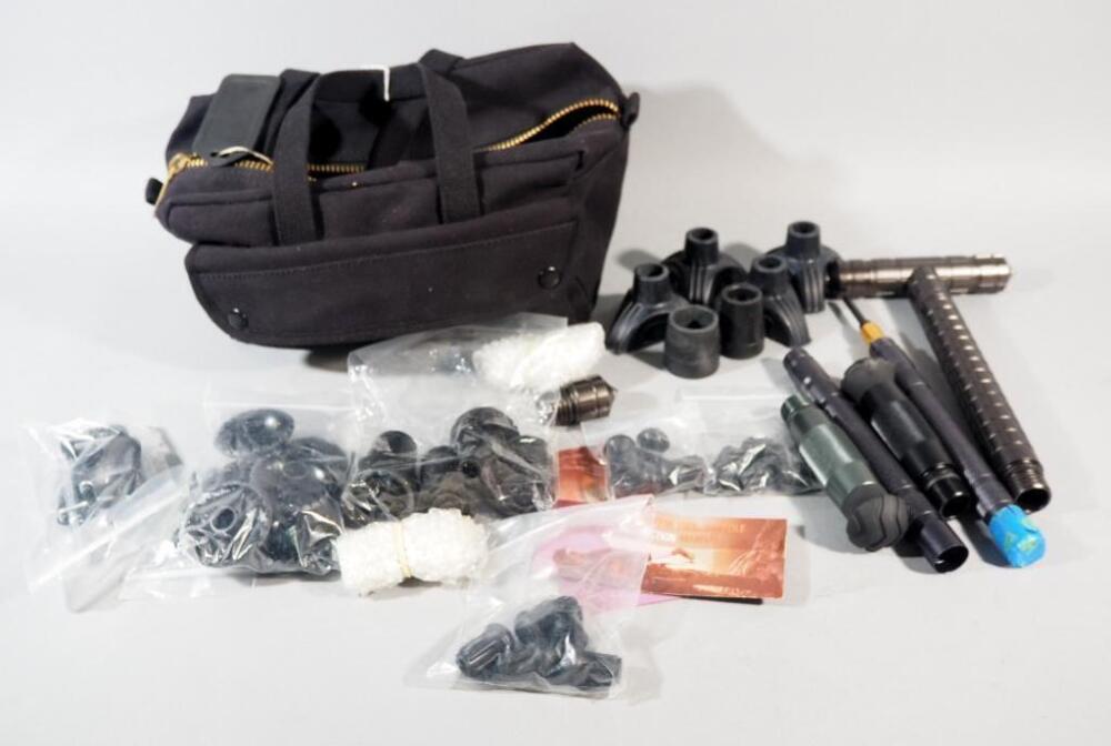Multi-Function Trekking Pole Parts And Pieces, Unknown Completion, In Carry Bag