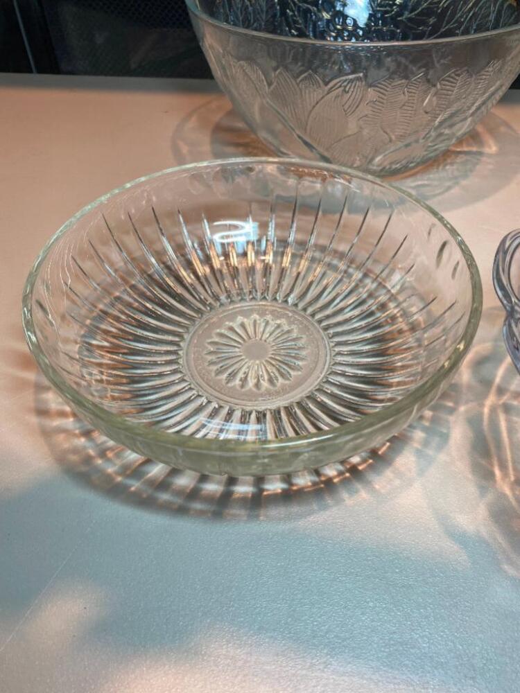 Variety of Decorative Glass Bowls