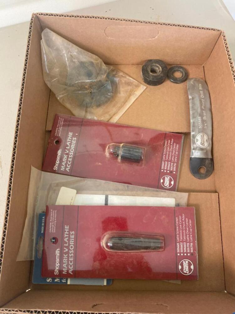 Miscellaneous Items- Brad Point Drill Bits, Wrench, Molding Knives, Etc.