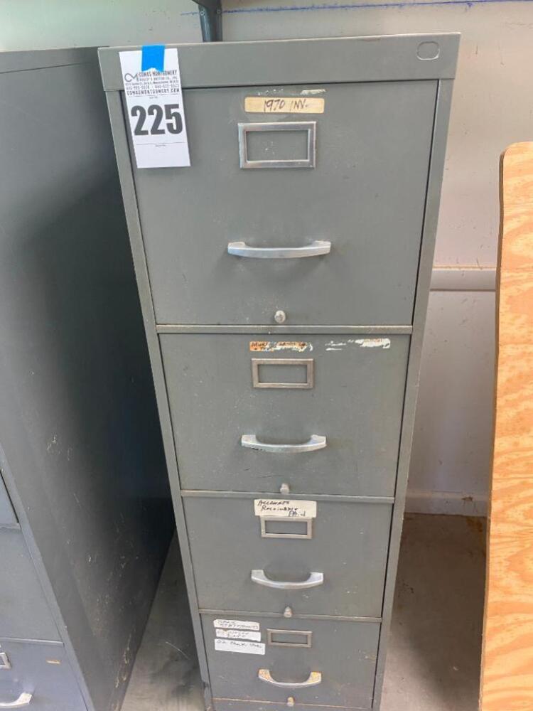 Metal Four Drawer Filing Cabinet