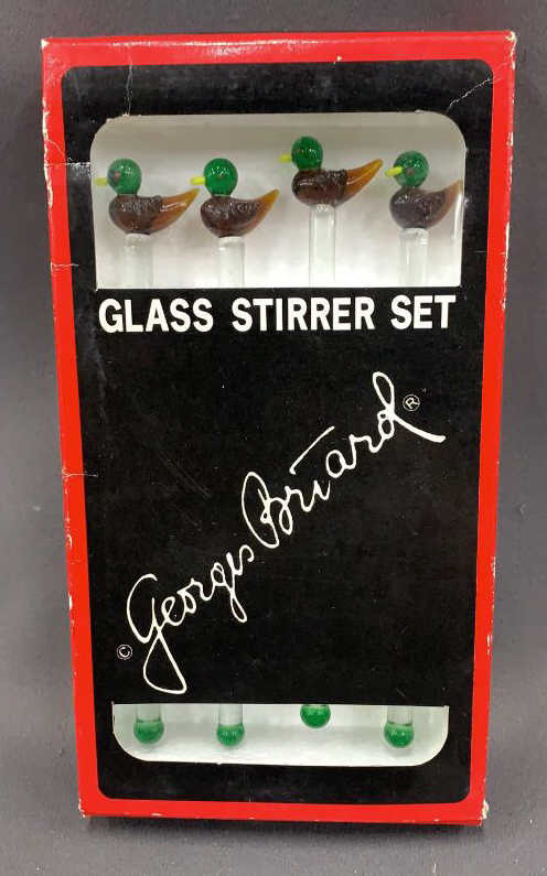 George Briard Glass Stirrer Set