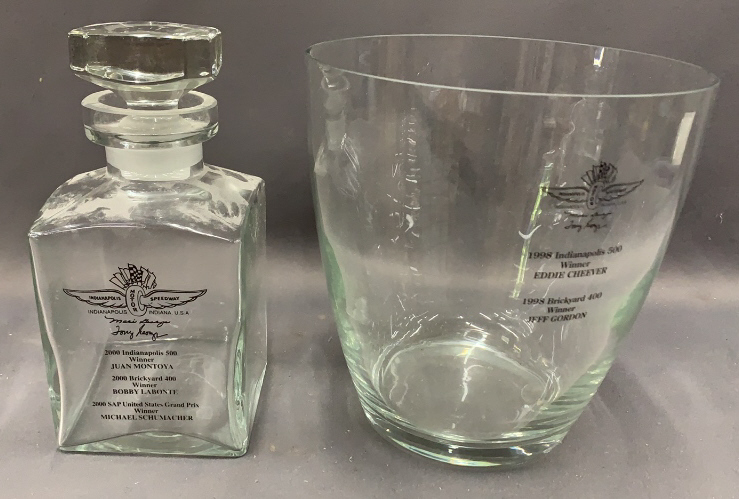 Indy 500 Decanter And Bucket 8 X 8