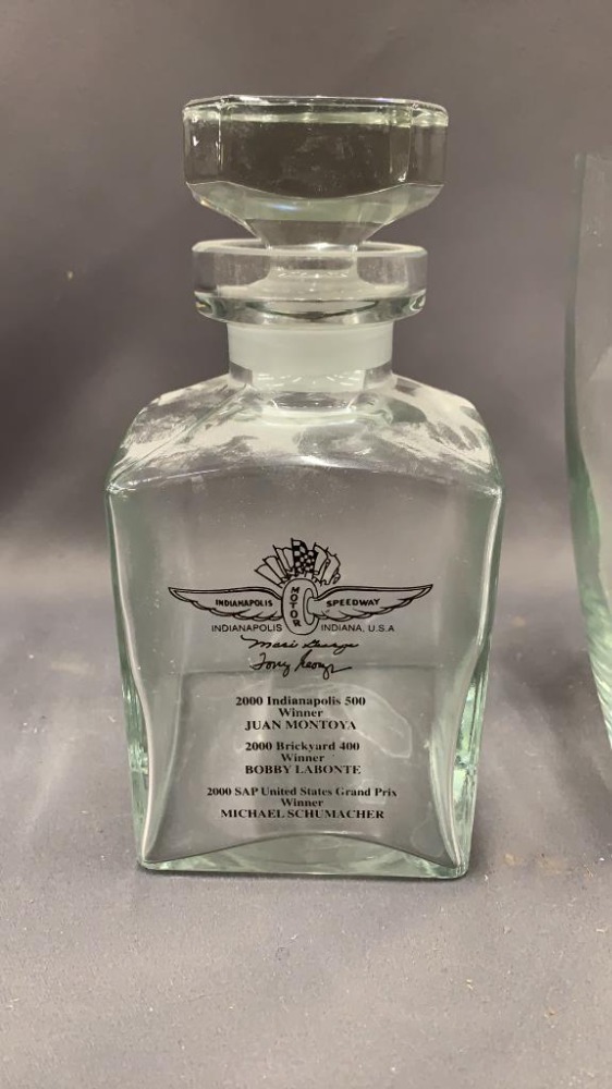 Indy 500 Decanter And Bucket 8 X 8