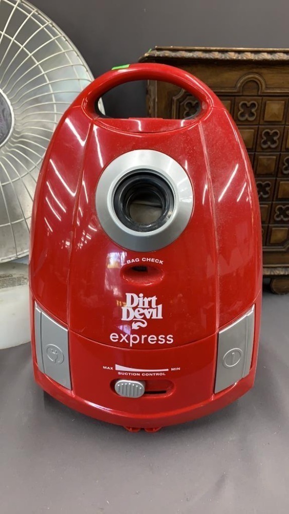 Presto Fan, Dirt Devil Missing Hose, Trash Can