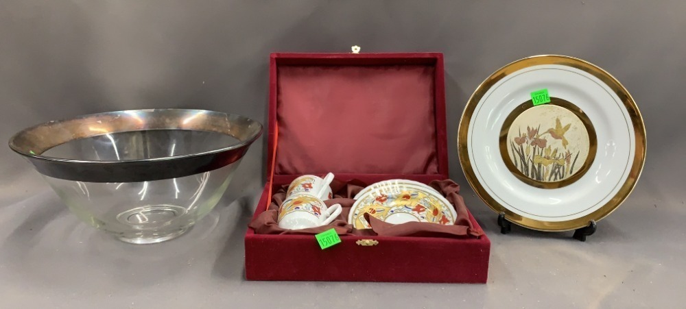 Duck Plate, Gural Cups And Saucers, Bowl