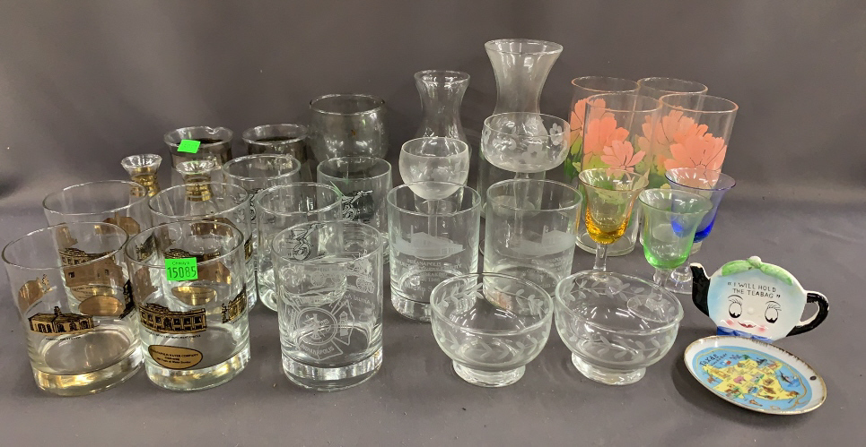 Grog Glasses And Bowl, Glasses, Shot Glasses