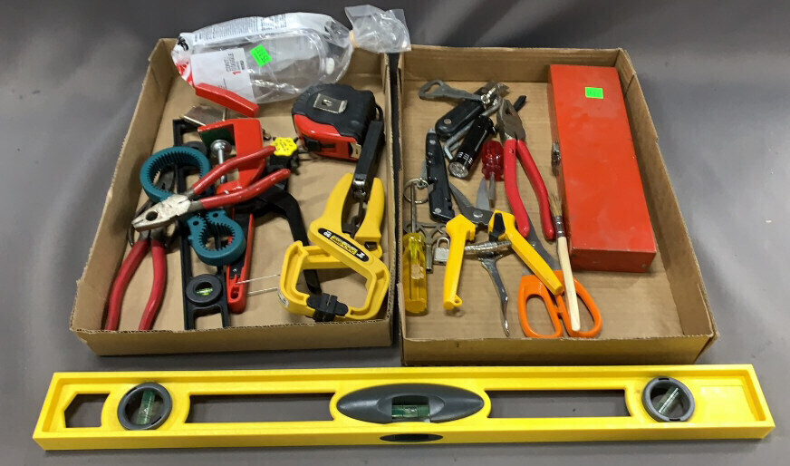 Level, Sockets, Grips, Tape Measure, Hand Tools