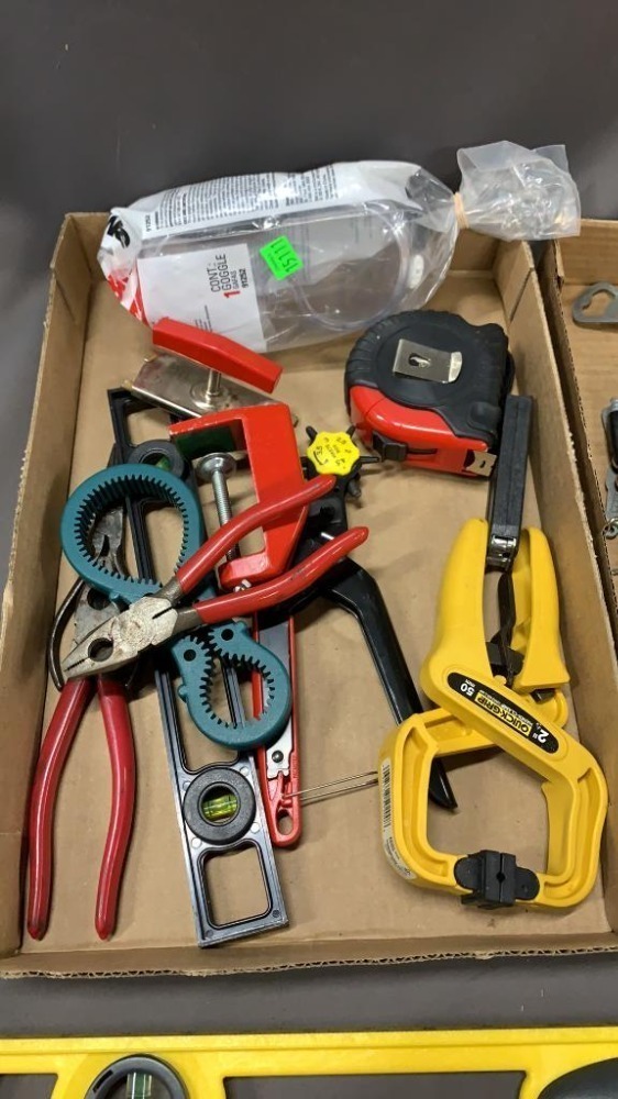 Level, Sockets, Grips, Tape Measure, Hand Tools