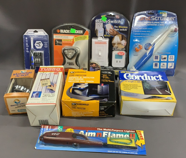 Lights, Shower Head, Cord Protector, Cleaning Tool