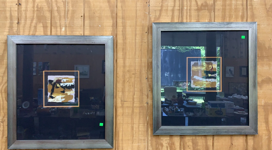 Pair Of Abstract Prints 25 X 27