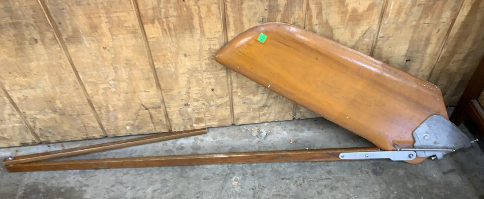 Wooden Boat Rudder