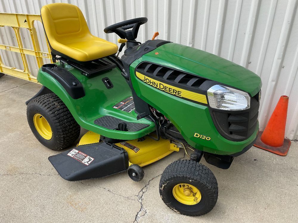 John Deere D120. No Key Dead Battery. Turns over but will not start. Deck Measures 42"