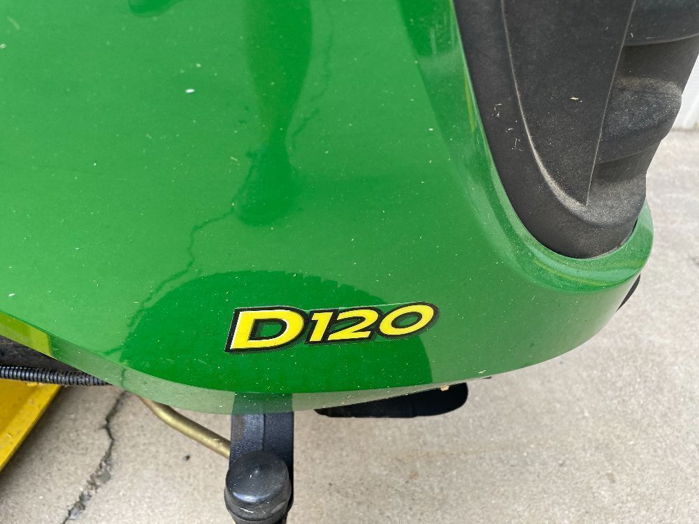 John Deere D120. No Key Dead Battery. Turns over but will not start. Deck Measures 42"