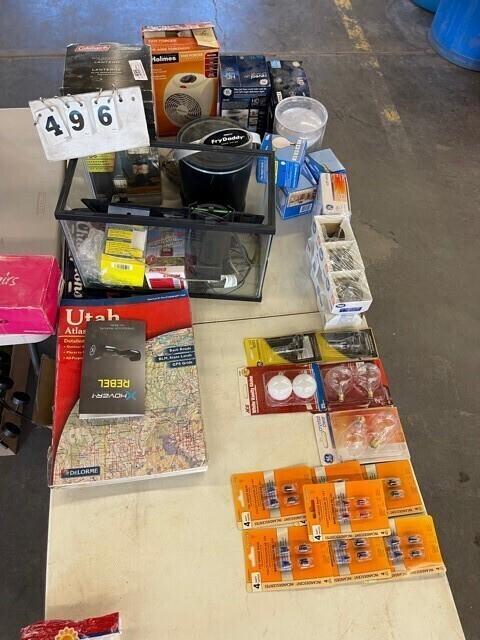 Garage Lot, Light Bulbs, Lantern, Etc. image