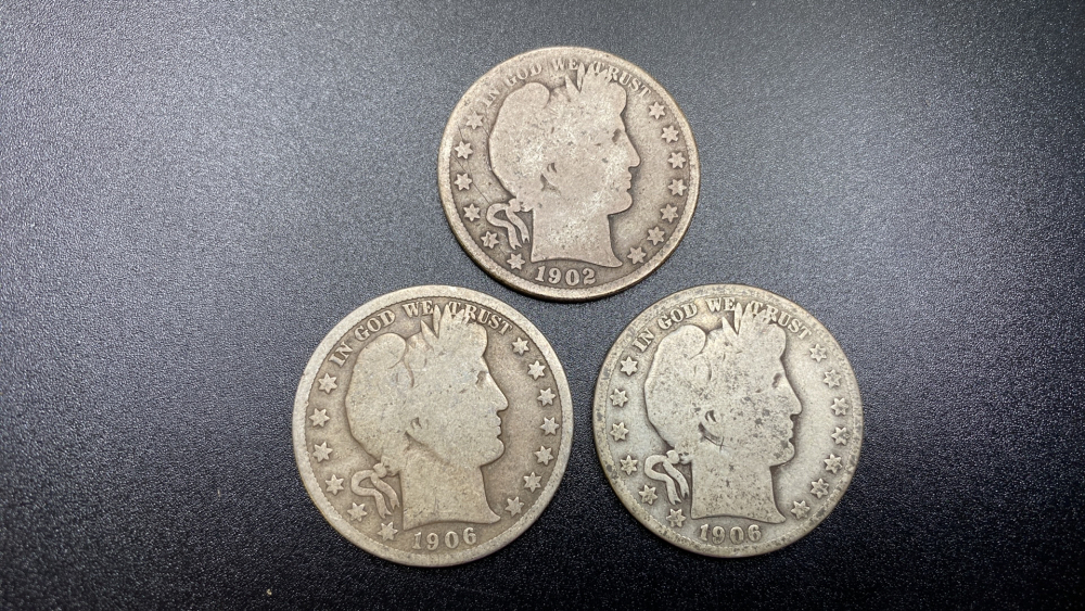 BARBER HALF DOLLARS - 3