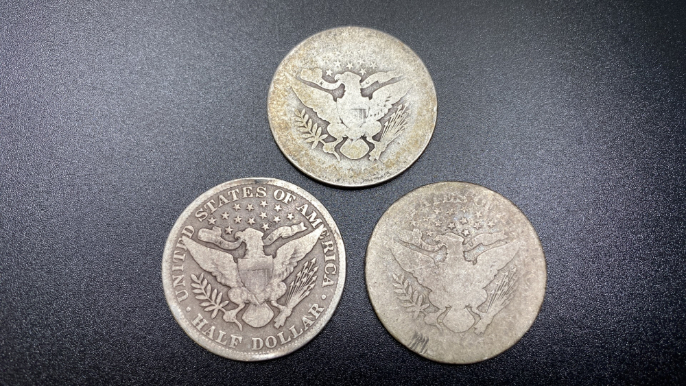BARBER HALF DOLLARS - 3