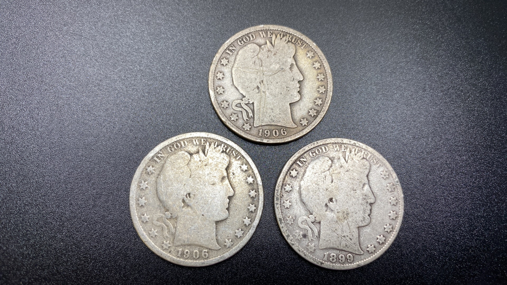 BARBER HALF DOLLARS - 3