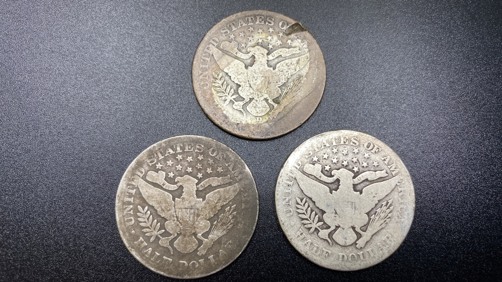 BARBER HALF DOLLARS - 3