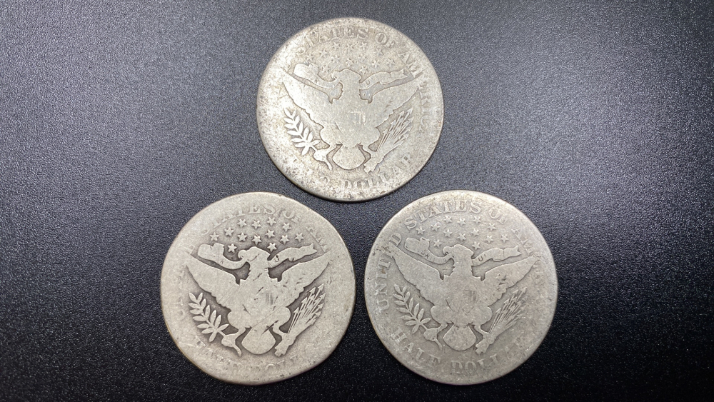 BARBER HALF DOLLARS