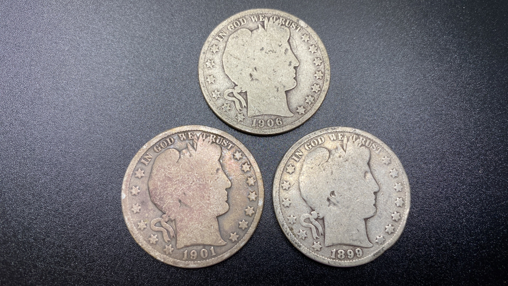 BARBER HALF DOLLARS - 3