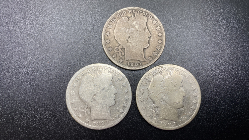 BARBER HALF DOLLARS - 3
