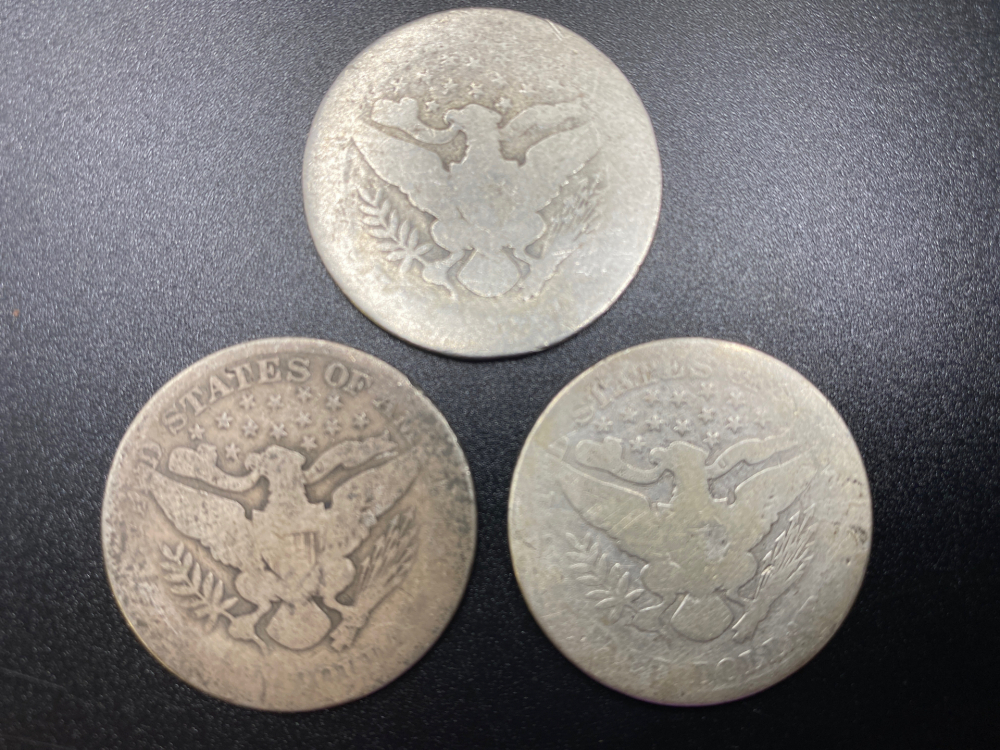 BARBER HALF DOLLARS - 3