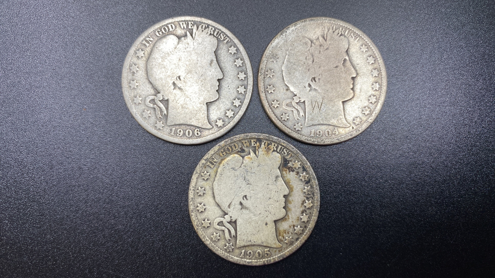 BARBER HALF DOLLARS - 3