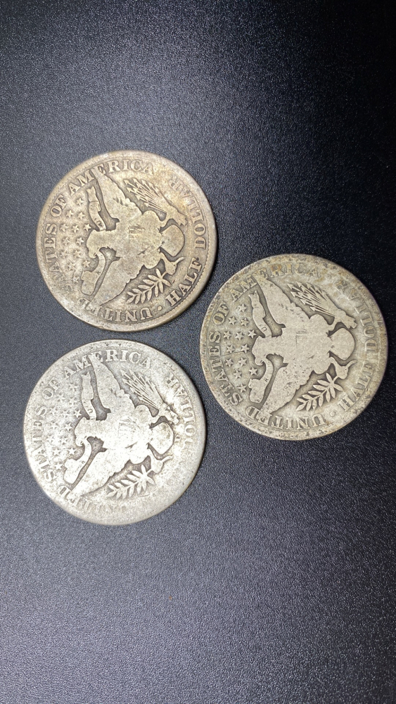 BARBER HALF DOLLARS - 3