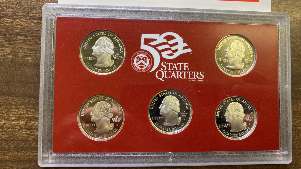 2006 US MINT 50 STATE QUARTERS SILVER PROOF SET