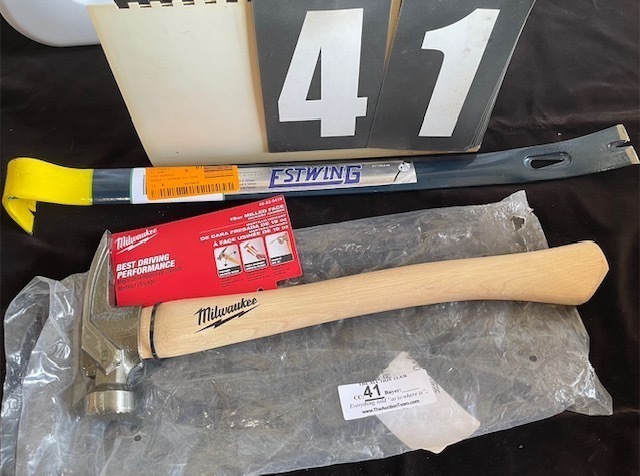 Milwaukee 19 ounce Hammer & Estwing Pry Bar image