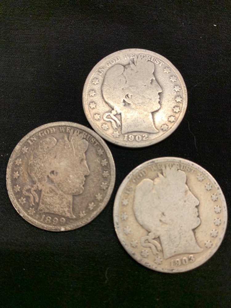 BARBER HALF DOLLARS - 3
