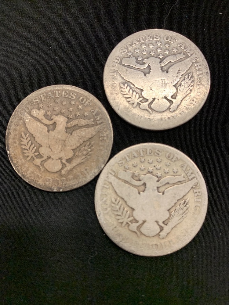 BARBER HALF DOLLARS - 3