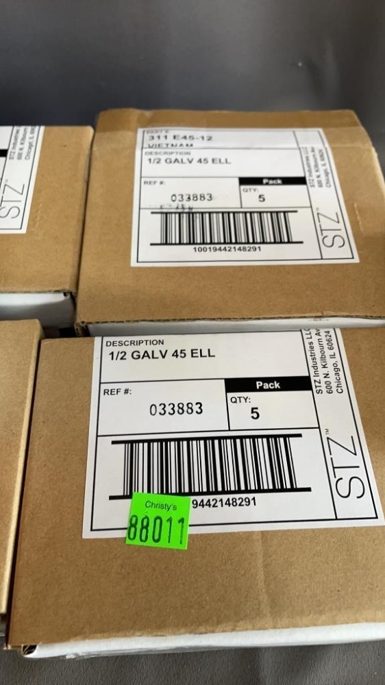 6 Boxes Of 5 Elbow 1/2"
