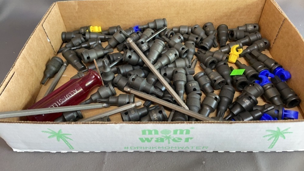 Box Of Hex, And Torx Sockets