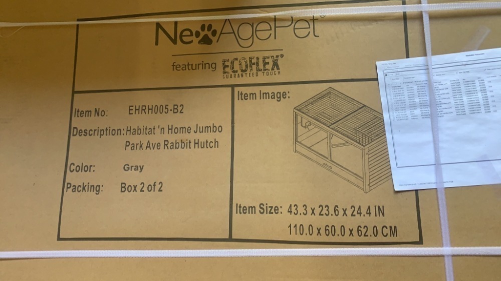 Habitat N Home Jumbo Park Ave Rabbit Hutch Box