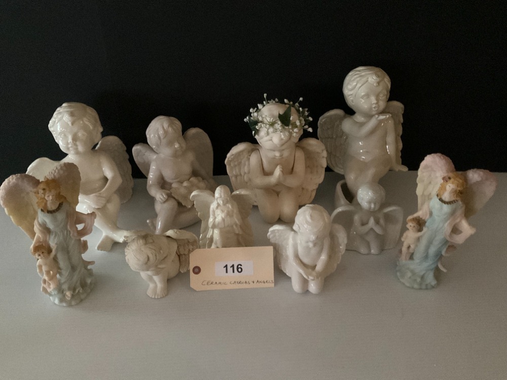 Ceramic Cherubs And Angels
