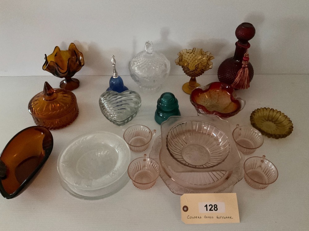 Clear & Colored Glass Collection, 20 Pieces