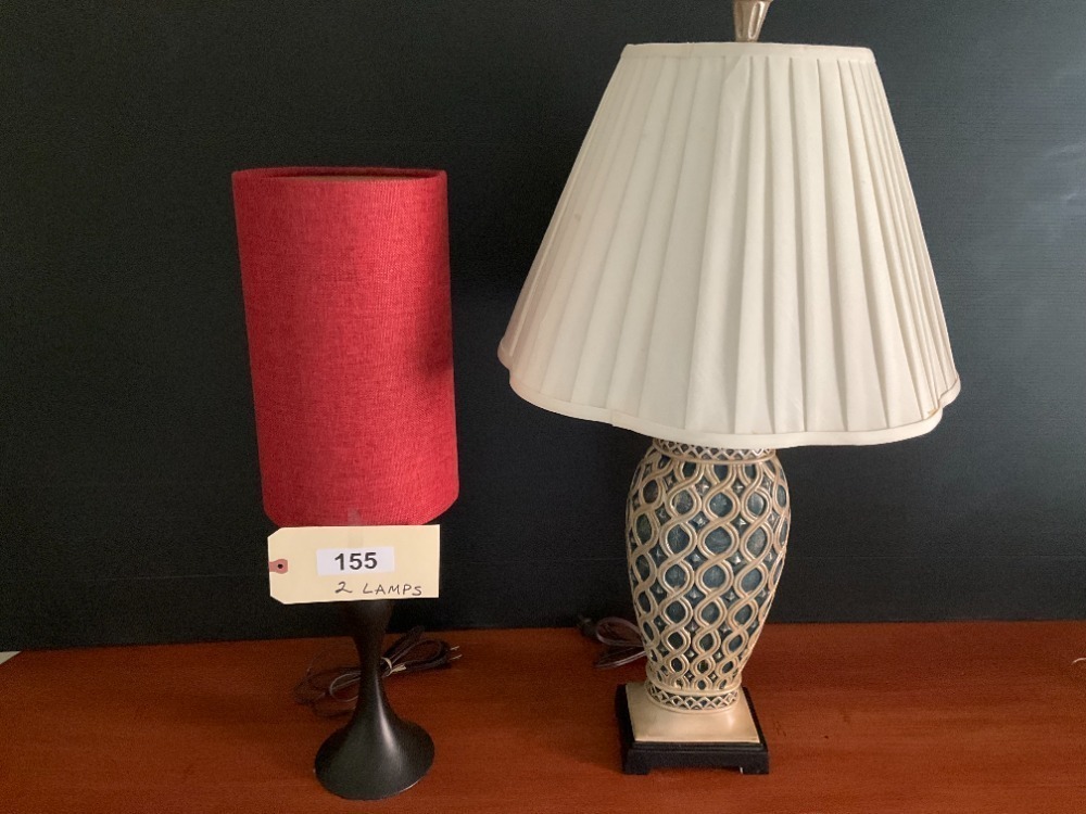 Two Table Lamps, 24" & 32"