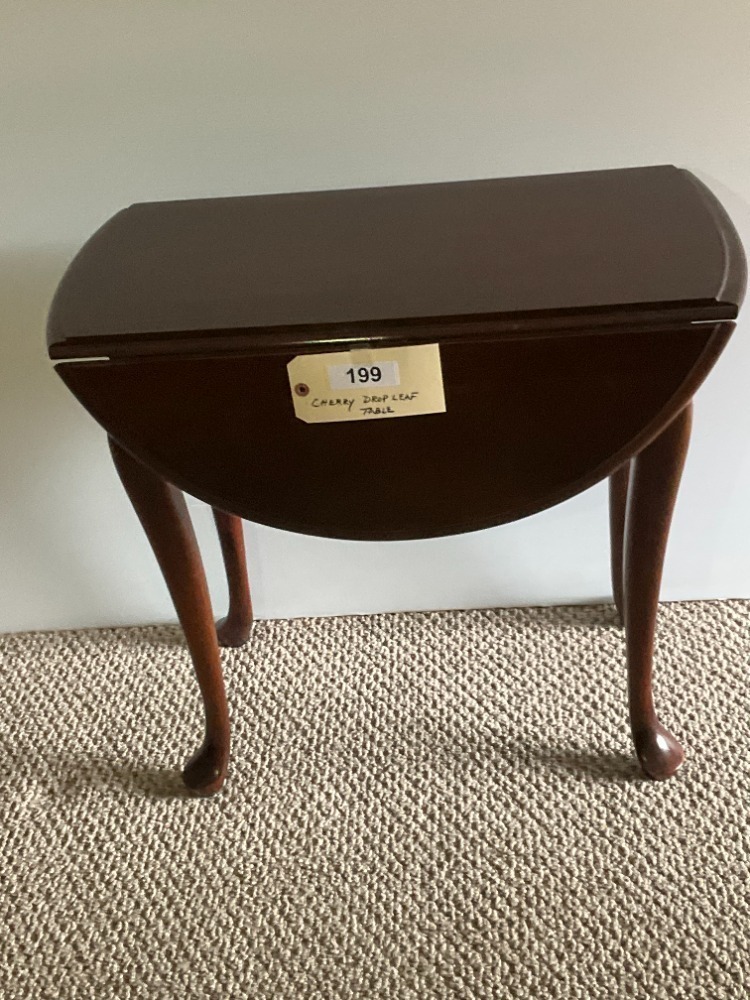 Drop Leaf Cherry Table, 28"X32"X25"