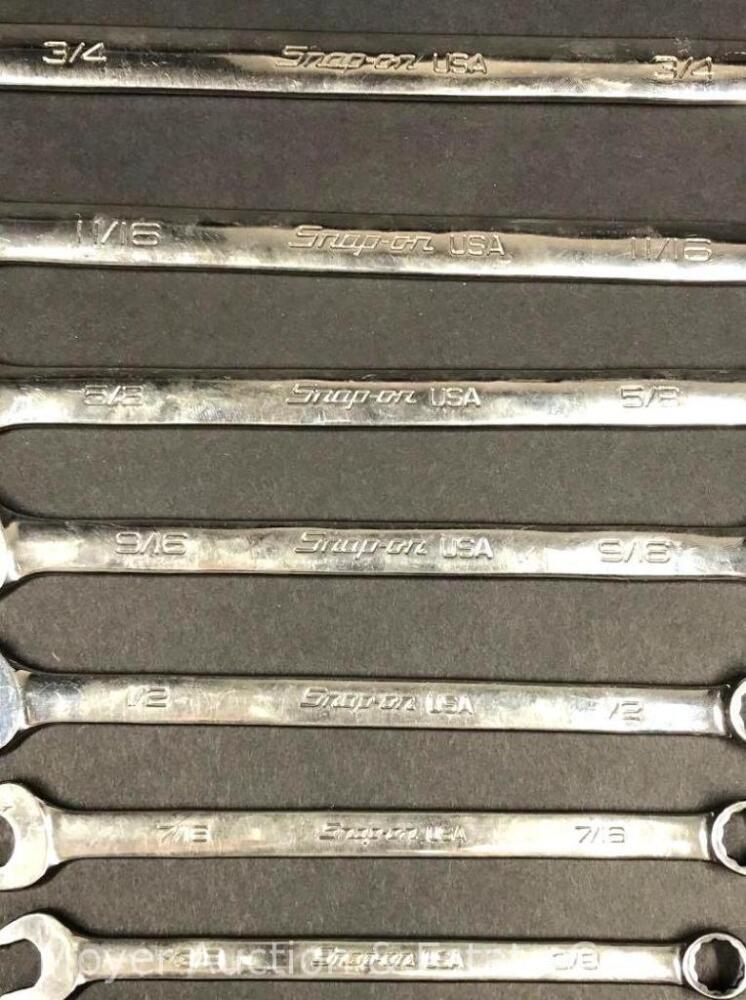 Snap-On 7 Piece SAE Combination Wrench Set