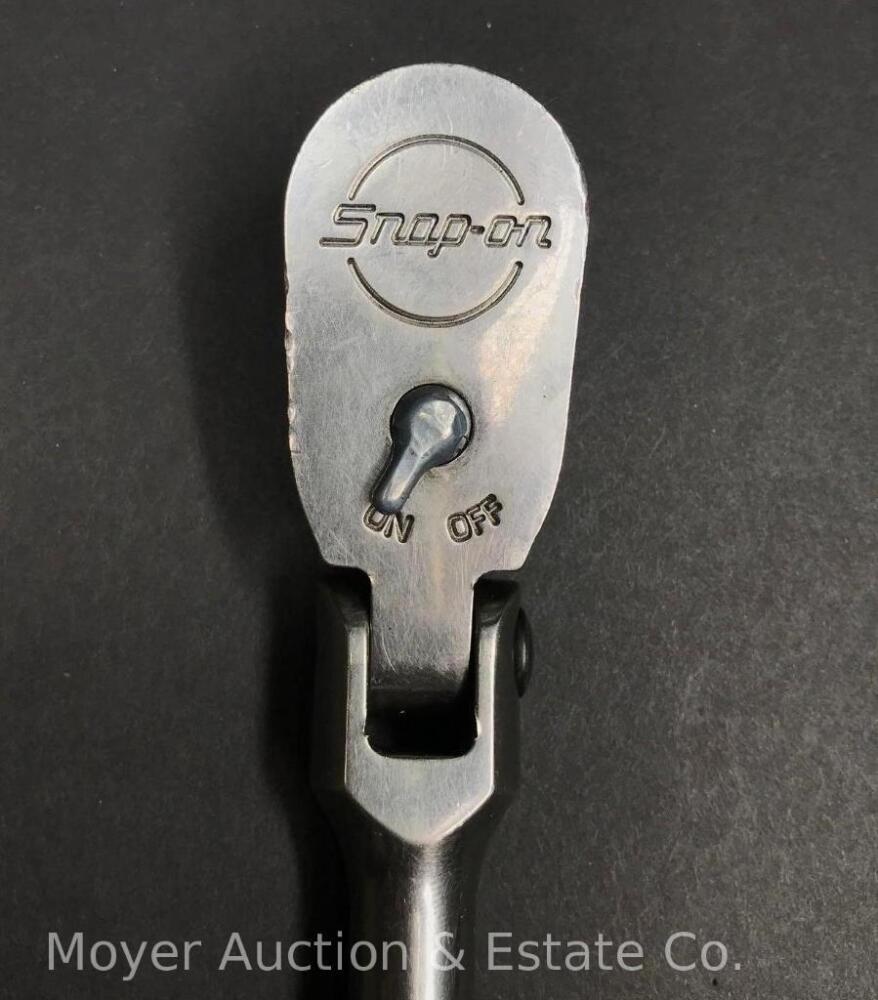 Snap-On 3/8 Flex Head Ratchet, FHLF80A, 14", Rubber Handle