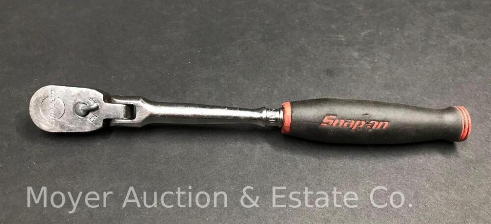 Snap-On 1/4 Flex Head Ratchet, THLF72A, 8", Rubber Handle