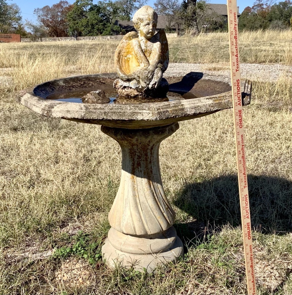 Cement Bird Bath