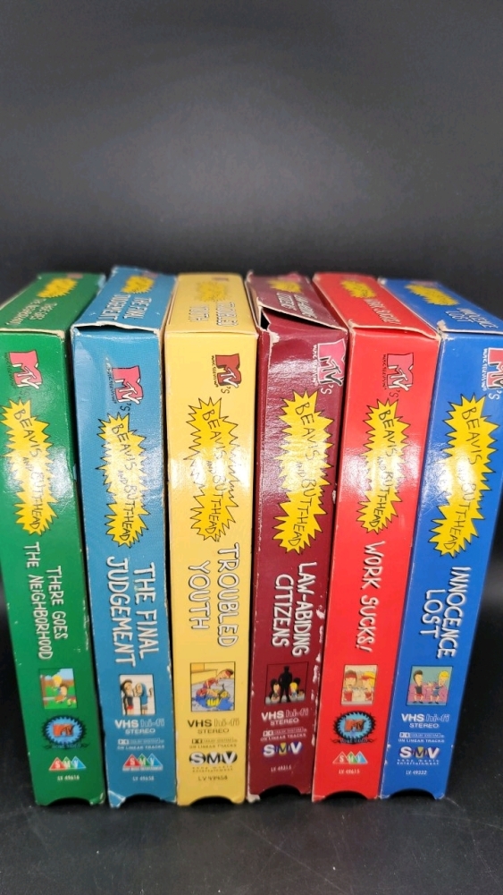 MTVs Beavis and Bitthead VHS tapes, 6 total. See pictures for titles