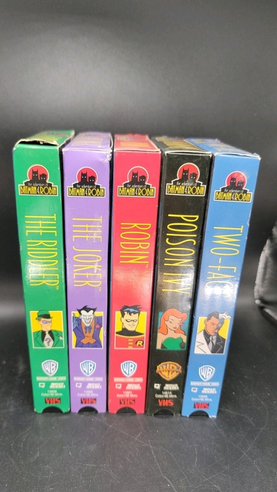 Batman & Robin VHS tapes. See pictures for titles.
