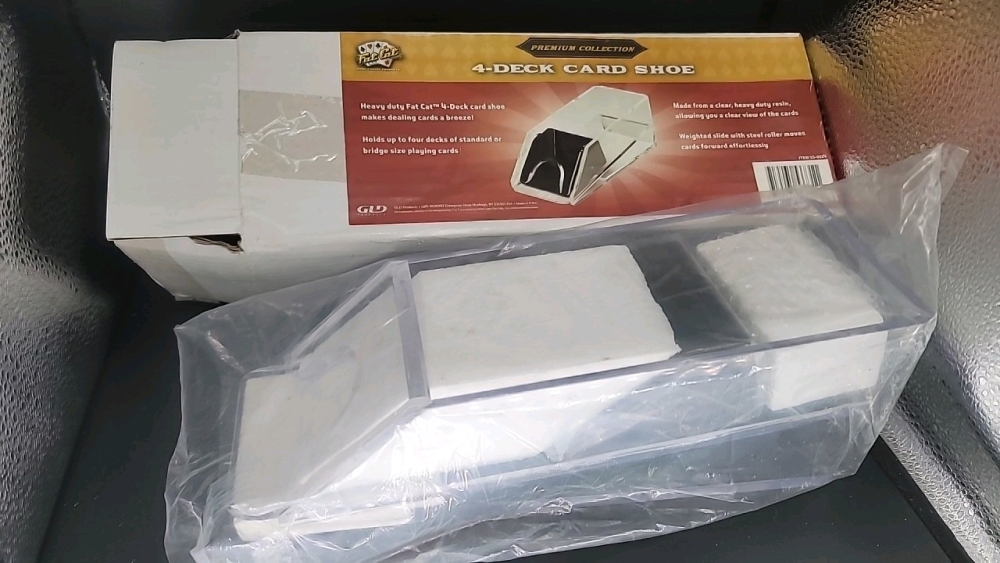 Premium Collection 4-deck card shoe, new in box-JB