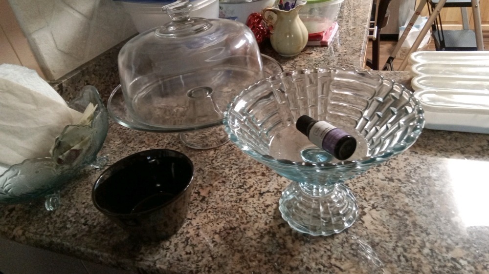 Pedestal Cake Plate, two candy dishes and more