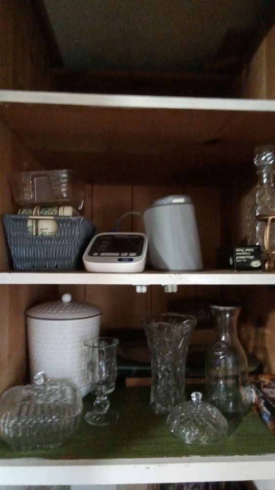 Contents of cabinet, Vases & More